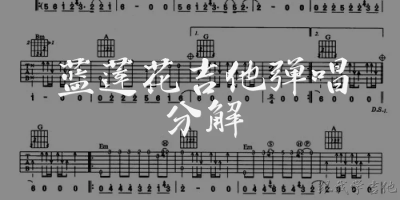 蓝莲花吉他弹唱分解:蓝莲花吉他弹唱分解是什么意思？